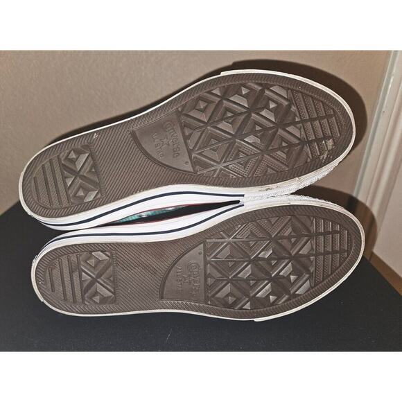 Converse Chuck Taylor All Star Hi 663626C Teal blue Glitter Shoes size 5 - Picture 8 of 12